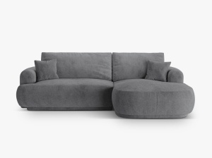 COLTAR EXTENSIBIL ELLA, DREAPTA, CU SPATIU DE DEPOZITARE, 5 LOCURI, 271 CM, DIVERSE CULORI SI MATERIALE, DESIGN DEOSEBIT - Img 7
