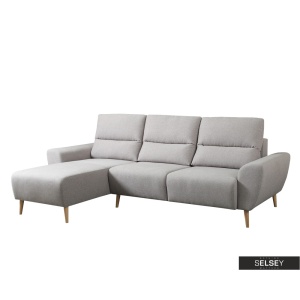 COLTAR EXTENSIBIL MOON GRI DIN LEMN SI TEXTIL - Img 8