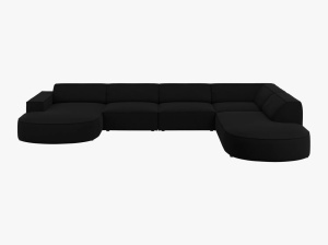 COLTAR JODIE, DREAPTA, 7 LOCURI, 364 CM, DIVERSE CULORI SI MATERIALE, DESIGN DEOSEBIT - Img 8