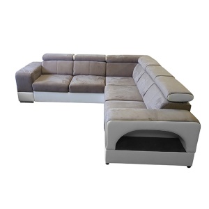 COLTAR KAMELIA, ALB/MARO, PIELE ECOLOGICA SI TEXTIL, EXTENSIBIL, SPATIU DEPOZITARE, UNIVERSAL (S/D), STIL MODERN, TK - Img 2