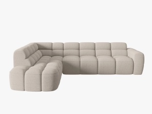 COLTAR LISA, STANGA, 5 LOCURI, 293 CM, BEJ 05, TAPITERIE DIN STOFA, DESIGN DEOSEBIT