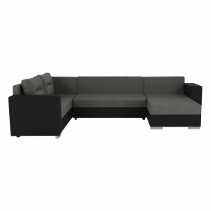 COLTAR MERSI, REVERSIBIL, GRI SI GRI INCHIS,TEXTIL MALMO, EXTENSIBIL, SPATIU DEPOZITARE, STIL MODERN, TK - Img 4