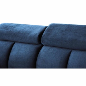 COLTAR MODERN DEOSEBIT, GOMEZ STANGA 267CM, DIN CATIFEA DE CULOARE ALBASTRA, CONFORT SPORIT - Img 8