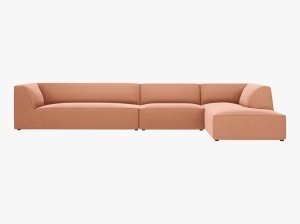 COLTAR MODULAR RUBY, DREAPTA, 5 LOCURI, 366 CM, DIVERSE CULORI SI MATERIALE, DESIGN DEOSEBIT - Img 19