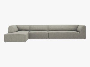 COLTAR MODULAR RUBY, STANGA, 5 LOCURI, 366 CM, DIVERSE CULORI SI MATERIALE, DESIGN DEOSEBIT - Img 2