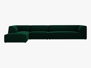 COLTAR MODULAR RUBY, STANGA, 5 LOCURI, 366 CM, DIVERSE CULORI SI MATERIALE, DESIGN DEOSEBIT - Img 22