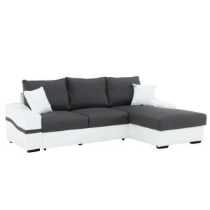 COLTAR OREGON COLT MIC, ALB SI GRI, DIN TEXTIL SI PIELE ECOLOGICA, MODEL DREAPTA, STIL MODERN, TK - Img 1