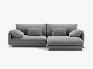 COLTAR TORINO, DREAPTA, 3 LOCURI, 250 CM, DIVERSE CULORI SI MATERIALE, DESIGN DEOSEBIT