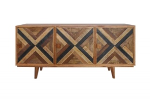 COMODA 160CM, LONG ISLAND, FURNIR DIN LEMN DE MANGO SI MDF, DESIGN RETRO, ARTIM GROUP SELECTION - Img 3