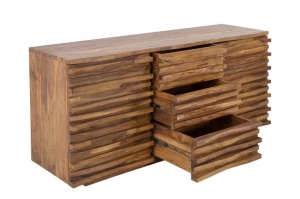 COMODA 160CM, RELIEF, DIN LEMN MASIV DE TRANDAFIR INDIAN, DESIGN RUSTIC, ARTIM GROUP SELECTION - Img 5