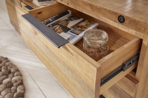 COMODA/ BUFET FINCA 150CM, COD 40457, LEMN MASIV DE PIN, DESIGN NATURAL - Img 3