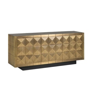 COMODA COLLADA, 180 CM, AURIU MAT, DIN MDF, LEMN SI METAL, RICHMOND INTERIORS