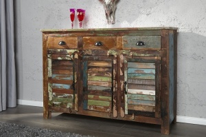 COMODA, JAKARTA WILD 125CM, DIN LEMN MASIV RECICLAT, REALIZAT MANUAL, ARTIM GROUP SELECTION