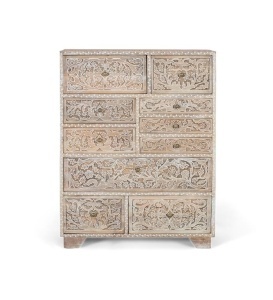 COMODA LIVING 90CM, COD 2183, DIN LEMN DE MANGO, CULOARE NATUR, ARTIM GROUP SELECTION - Img 2