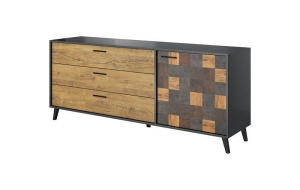COMODA LIVING SOUL 1D3S, ANTRACIT, DESIGN MODERN CM
