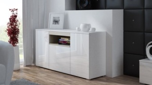 COMODA LIVING VIVA ALB/STEJAR SONOMA DESIGN MODERN CM