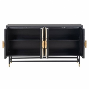 COMODA NOVAS, 150 CM, 7850, CREM/NEGRU/AURIU, DIN LEMN DE MANGO, MDF SI METAL, RICHMOND INTERIORS - Img 8