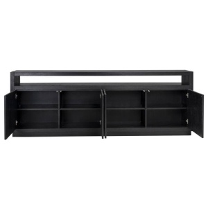 COMODA OAKURA, 240 CM, NEAGRA, DIN FURNIR DE STEJAR, RICHMOND INTERIORS - Img 6