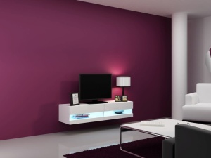 COMODA RTV LIVING CU LED VIGO 140 ALBA DESIGN MODERN CM