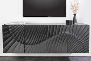 COMODA SUSPENDATA, SCORPION, 180CM, SCULPTURI 3D, LEMN DE MANGO, NEGRU, ARTIM GROUP SELECTION
