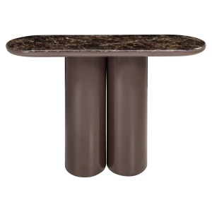 CONSOLA, ALMUNDI 120CM, REALIZATA DIN MDF, CERAMICA INFOLIATA, CULOARE MARO/MARMURA, DESIGN DEOSEBIT, RICHMOND INTERIORS