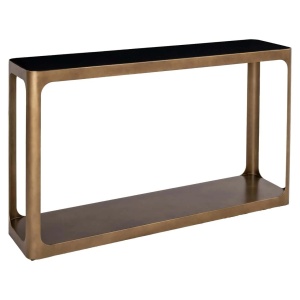 CONSOLA CLARIDGE 213816, CONFECTIONATA DIN METAL, CERAMICA SI STICLA, CULOAREA BEJ/NISIPIU/NEGRU, STIL MODERN - Img 2