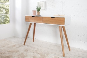 CONSOLA DIN LEMN MASIV DE STEJAR SCANDINAVIA 36435 - DESIGN SCANDINAV
