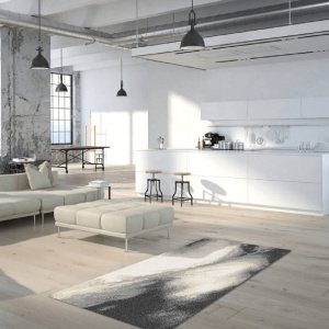 Covor 133x190 cm, alb/maro/negru, TOCAR, 0000206743