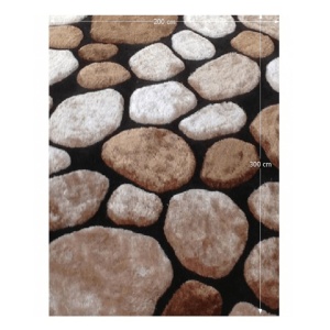 Covor 200x300 cm, maro/bej/negru, PEBBLE TYP 2, 0000201397