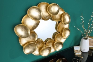 DECORATIUNE OGLINDA PERETE, VARIATION 70CM, COD 43222, METAL, DESIGN INDUSTRIAL - Img 2