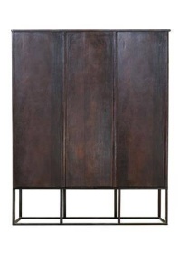 DULAP HIEROGLYPH 135CM, MARO/NEGRU, DIN LEMN DE MANGO SI METAL, GINER Y COLOMER - Img 6