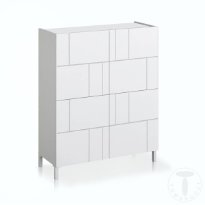DULAP LIVING 90CM, EDDY RANDOM, COD 5075, STIL MODERN, REALIZATA PANOURI LAMINATE, USI SEMIGRAFIATE