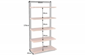 DULAP ORGANIZATOR 178CM, DIN METAL SI LEMN MASIV, ARTIM GROUP SELECTION - Img 5