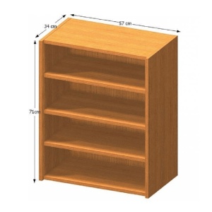 DULAP TEMPO ASISTENT NEW 013, CU RAFTURI, CIRES, DIN DTD LAMINAT, STIL MODERN, TK - Img 2