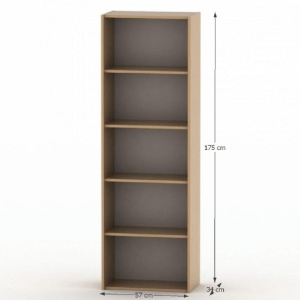ETAJERA INALTA TEMPO ASISTENT NEW 001, CU RAFTURI, FAG, DIN DTD LAMINAT, STIL MODERN, TK - Img 2