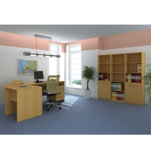 ETAJERA INALTA TEMPO ASISTENT NEW 001, CU RAFTURI, FAG, DIN DTD LAMINAT, STIL MODERN, TK - Img 4