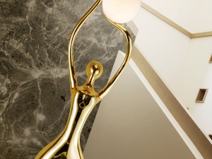 FIGURINA DECORATIVA CU LED 192CM, EL- ARBOL, FIBRA DE STICLA, RASINA SI LED, DESIGN MODERN - Img 2
