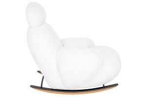 FOTOLIU BALANSOAR PLUSH FUR, ALB, DIN TEXTIL PLUSAT, STIL MODERN B2 - Img 3