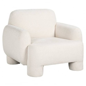 FOTOLIU CONFORTABIL BOLI, ALB, TAPITERIE BOUCLE, STIL MODERN, RICHMOND INTERIORS