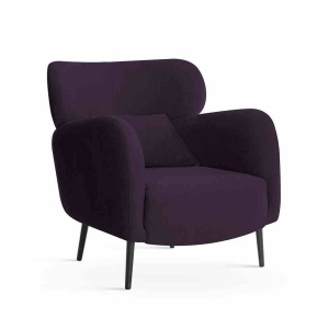 FOTOLIU CONFORTABIL BUENO, MOV/NEGRU, STIL MODERN, CONFECTIONAT DIN METAL SI TEXTIL
