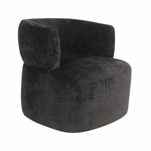 FOTOLIU CONFORTABIL DONNA, NEGRU, TAPITERIE CHENILLE, STIL MODERN, RICHMOND INTERIORS