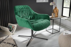 FOTOLIU CONFORTABIL, DUTCH VERDE SMARALD, DIN CATIFEA COD 40011 DESIGN RETRO - Img 1