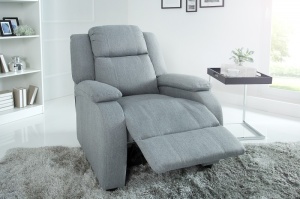 FOTOLIU CONFORTABIL ERGONOMIC, HOLLYWOOD, GRI DESCHIS, COD 37930, DESIGN MODERN - Img 1