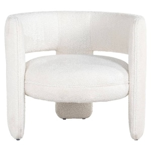 FOTOLIU CONFORTABIL LIMA, ALB, TAPITERIE BOUCLE, STIL MODERN, RICHMOND INTERIORS - Img 2