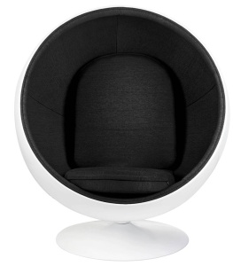 FOTOLIU EXCLUSIV BALL, ALB/NEGRU, DIN FIBRA DE STICLA, STIL MODERN, - Img 2