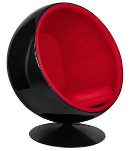 FOTOLIU EXCLUSIV BALL, ROSU/NEGRU, DIN FIBRA DE STICLA, STIL MODERN,