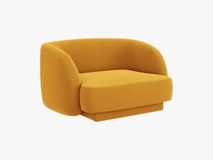 FOTOLIU MILEY, 103 CM, GALBEN 68, TAPITERIE DIN CATIFEA, DESIGN DEOSEBIT