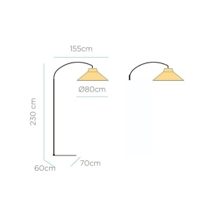 LAMPA DE GRADINA NIZA 230 BATTERY NEGRO, CU TELECOMANDA - Img 3