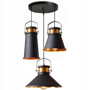 Lampa DE TAVAN ASTI ABC negru / Auriu
