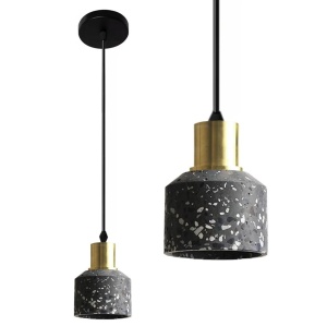 Lampă de tavan suspendată din beton Lastri Black APP930-1CP